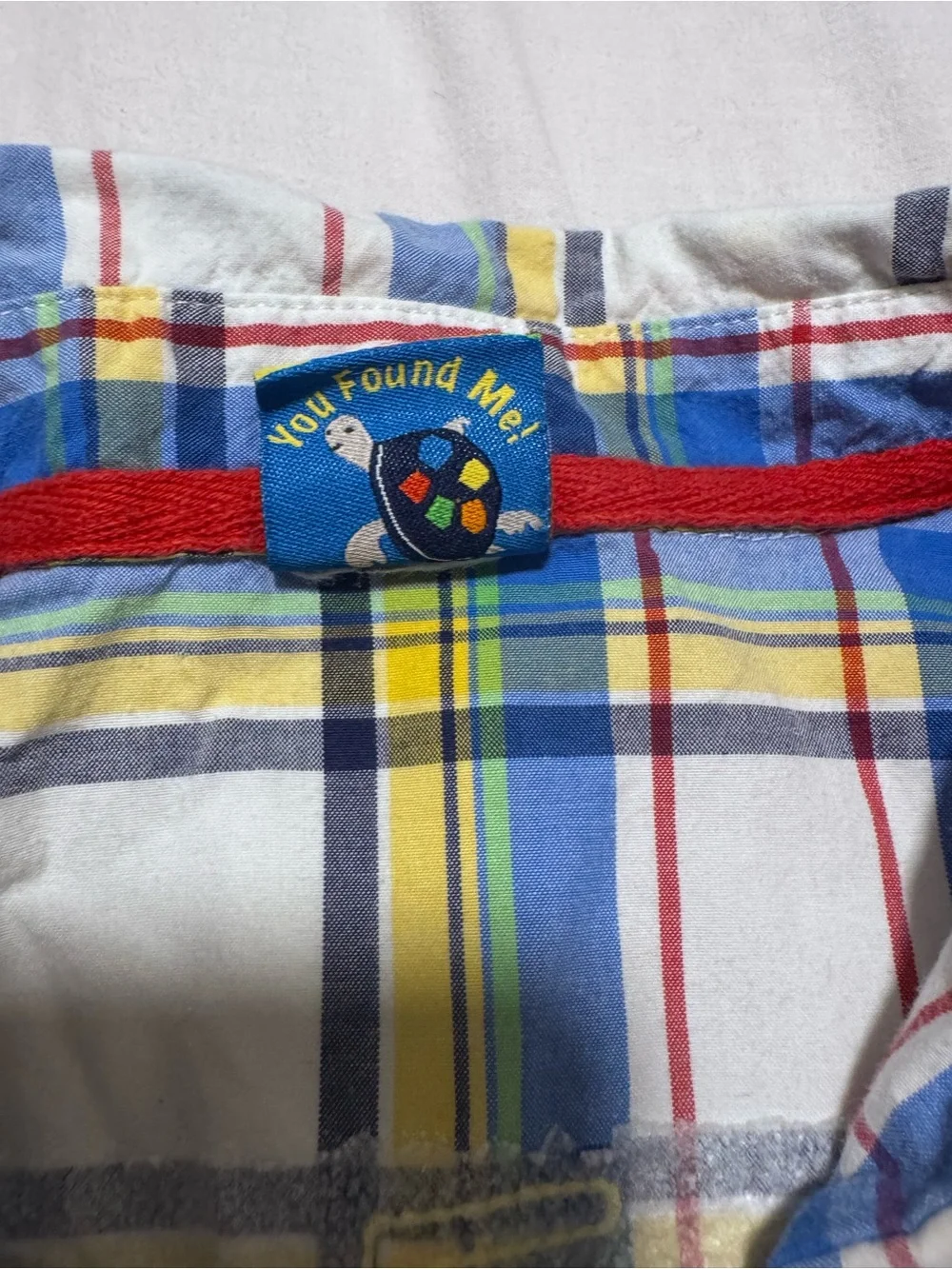 Vintage Boys Button Up 18 To 24 Months Lazoo Plaid Shirt Turtle Graphic Retro